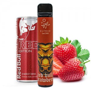 image 1 Elf Bar 1500 - Red Bull Strawberry (Ред Булл з полуницею) - одноразова POD-система