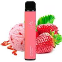 Elf Bar 1500 - Strawberry Ice Cream (Клубничное мороженное) - одноразовая POD-система